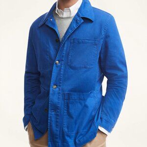 Brooks Brothers Stretch Cotton Twill Chore Jacket: Blue